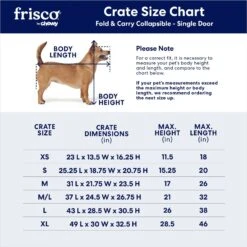Frisco Heavy Duty Fold & Carry Single Door Collapsible Wire Dog Crate 4 Frisco Heavy Duty Fold & Carry Single Door Collapsible Wire Dog Crate -Pet Store 109783 PT2. AC SS1800 V1667228771