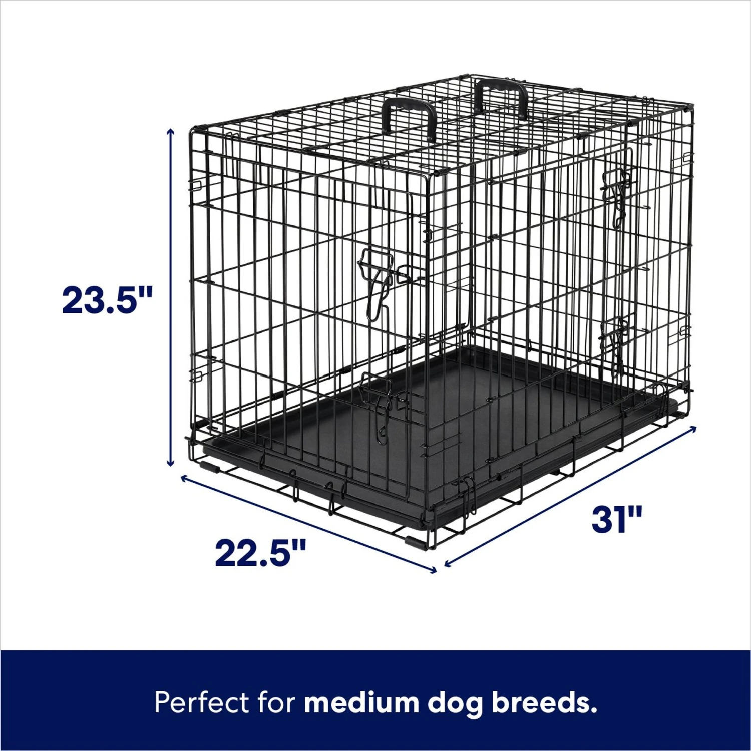 Frisco Heavy Duty Fold & Carry Double Door Collapsible Wire Dog Crate Frisco Heavy Duty Fold & Carry Double Door Collapsible Wire Dog Crate -Pet Store 109789 PT1. AC SS1800 V1669651790
