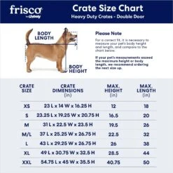 Frisco Heavy Duty Fold & Carry Double Door Collapsible Wire Dog Crate 4 Frisco Heavy Duty Fold & Carry Double Door Collapsible Wire Dog Crate -Pet Store 109789 PT2. AC SS1800 V1672870100