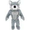 Frisco Wolf Muscle Plush Squeaky Dog Toy -Pet Store 147082 Main. AC SS1800 V1539206014