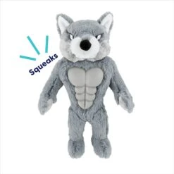 Frisco Wolf Muscle Plush Squeaky Dog Toy 4 Frisco Wolf Muscle Plush Squeaky Dog Toy -Pet Store 147082 PT2. AC SS1800 V1691776574