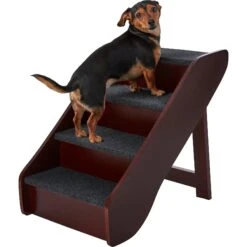 Frisco Deluxe Foldable Wooden Carpeted Cat & Dog Stairs -Pet Store 156781 PT4. AC SS1800 V1569621467