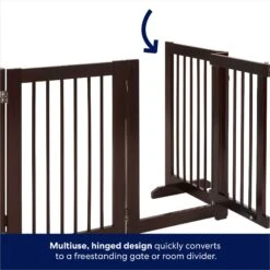 Frisco Deluxe Configurable 4-Panel Wood Dog Gate -Pet Store 156793 PT3. AC SS1800 V1666119014