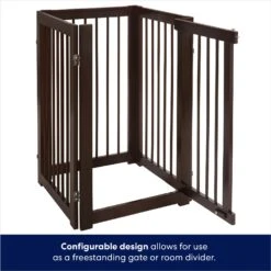 Frisco Deluxe Configurable 4-Panel Wood Dog Gate -Pet Store 156793 PT5. AC SS1800 V1671203001