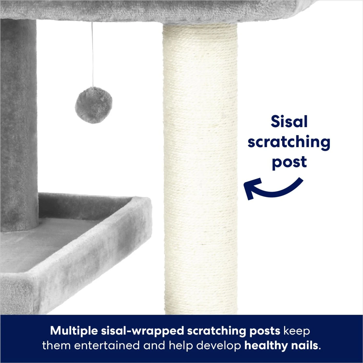 Frisco 42-in Heavy Duty Faux Fur Cat Tree & Condo Frisco 42-in Heavy Duty Faux Fur Cat Tree & Condo -Pet Store 169398 PT3. AC SS1800 V1667228362