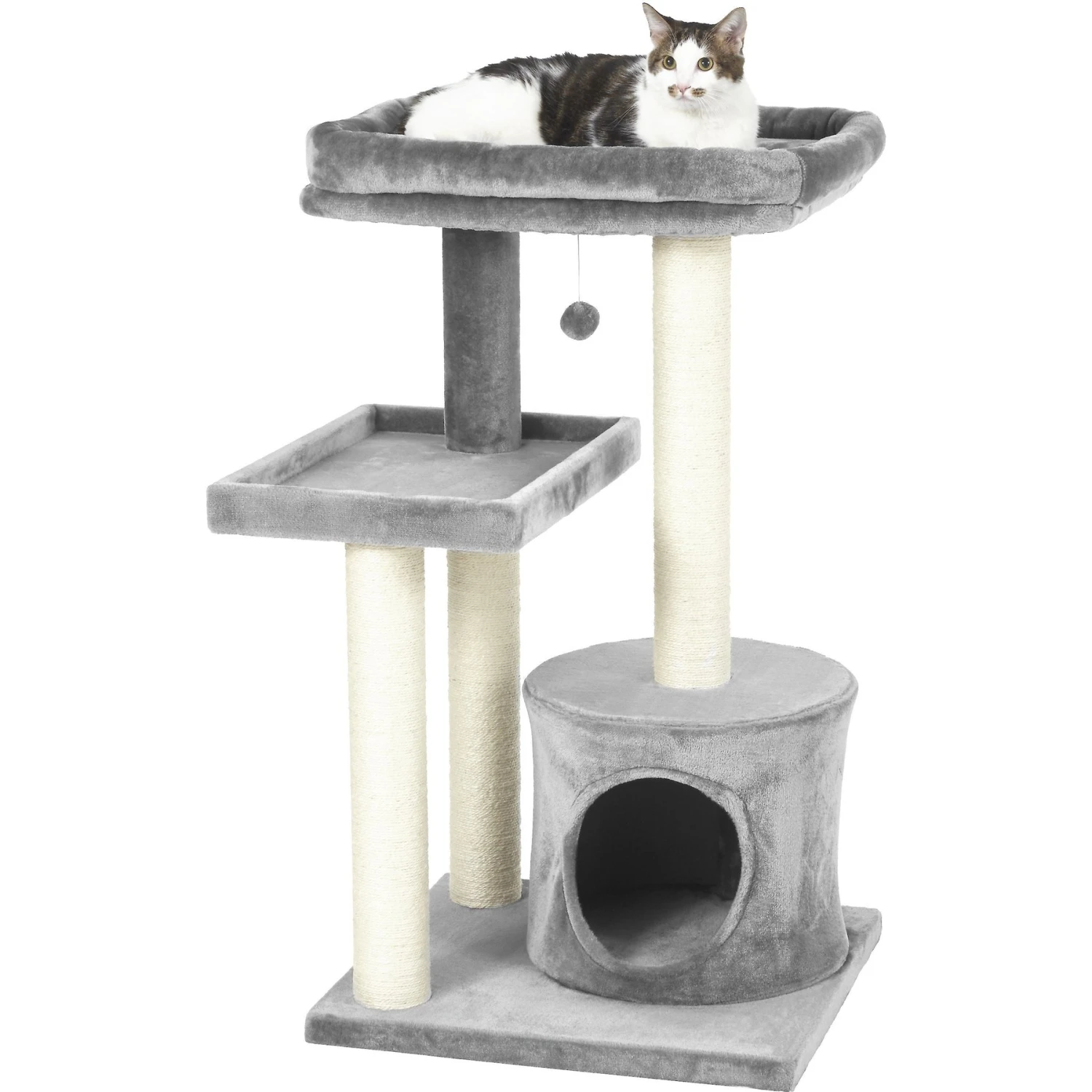 Frisco 42-in Heavy Duty Faux Fur Cat Tree & Condo Frisco 42-in Heavy Duty Faux Fur Cat Tree & Condo -Pet Store 169398 PT5. AC SS1800 V1584453369