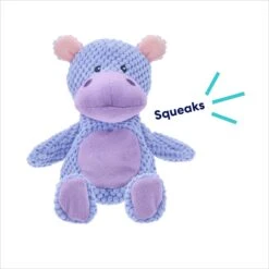 Frisco Hippo Textured Plush Squeaky Dog Toy -Pet Store 174697 PT2. AC SS1800 V1695659158