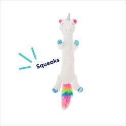 Frisco Unicorn Skinny Plush Squeaky Dog Toy -Pet Store 174713 PT2. AC SS1800 V1695670691