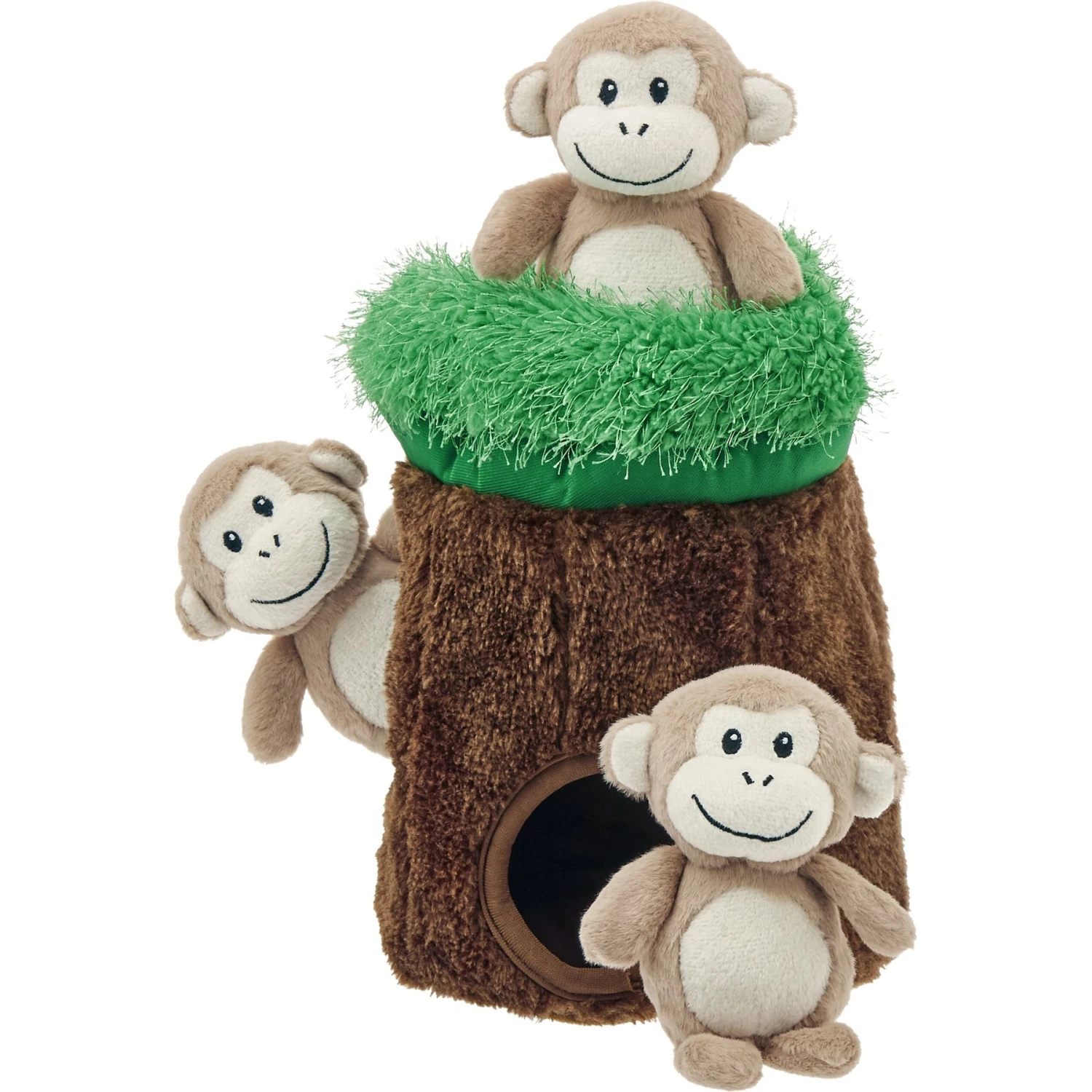 Frisco Monkeys in Tree Hide & Seek Puzzle Plush Squeaky Dog Toy Frisco Monkeys In Tree Hide & Seek Puzzle Plush Squeaky Dog Toy -Pet Store 174759 Main. AC SS1800 V1572643420