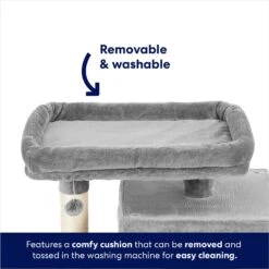 Frisco 33-in Faux Fur Cat Tree & Condo -Pet Store 180389 PT3. AC SS1800 V1667227151