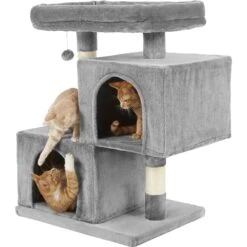 Frisco 33-in Faux Fur Cat Tree & Condo -Pet Store 180389 PT4. AC SS1800 V1584453144