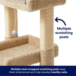 Frisco 32-in Real Carpet Wooden Cat Tree With Toy 5 Frisco 32-in Real Carpet Wooden Cat Tree With Toy -Pet Store 208920 PT3. AC SS1800 V1667228600
