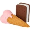 Frisco Ice Cream Sandwich & Ice Cream Cone Latex Squeaky Dog Toy -Pet Store 213840 MAIN. AC SS1800 V1590069381