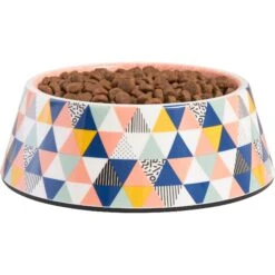 Frisco Colorful Geometric Melamine Bowl -Pet Store 216054 PT2. AC SS1800 V1591020749