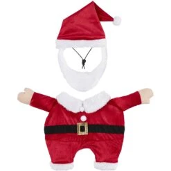 Frisco Front Walking Santa Dog & Cat Costume, 1 Count -Pet Store 228785 PT4. AC SS1800 V1600708691