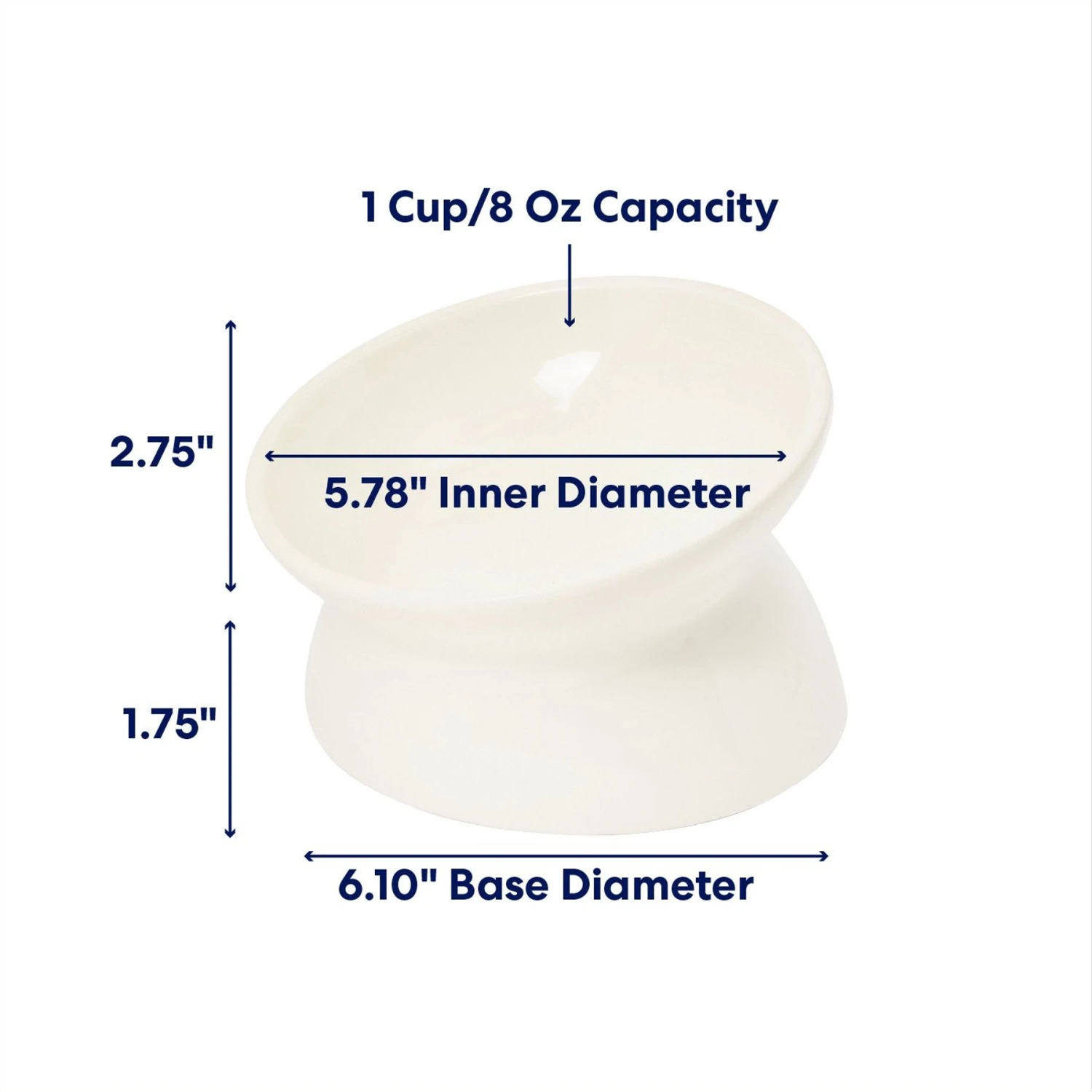 Frisco Double-Sided Ceramic Elevated Cat Bowl Frisco Double-Sided Ceramic Elevated Cat Bowl -Pet Store 232081 PT1. AC SS1800 V1685731990