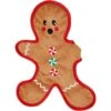 Frisco Holiday Gingerbread Man Flat Plush Squeaky Dog Toy -Pet Store 233241 MAIN. AC SS1800 V1694813159