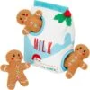 Frisco Holiday Milk & Gingerbread Cookies Hide & Seek Puzzle Plush Squeaky Dog Toy -Pet Store 233262 MAIN. AC SS1800 V1694814415