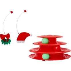 Frisco Holiday Santa Hat & Mistletoe Cat Tracks Cat Toy -Pet Store 233317 PT3. AC SS1800 V1600707983