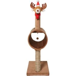 Frisco Holiday 52.3-in Reindeer Cat Scratching Post & Tunnel 5 Frisco Holiday 52.3-in Reindeer Cat Scratching Post & Tunnel -Pet Store 236569 PT3. AC SS1800 V1601332856