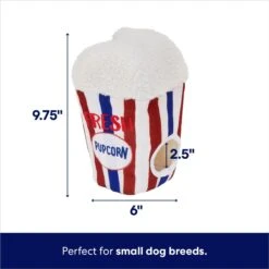 Frisco Zoomies & Chill Popcorn Hide & Seek Puzzle Plush Squeaky Dog Toy -Pet Store 241679 PT1. AC SS1800 V1695748837