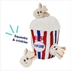 Frisco Zoomies & Chill Popcorn Hide & Seek Puzzle Plush Squeaky Dog Toy -Pet Store 241679 PT3. AC SS1800 V1695748440