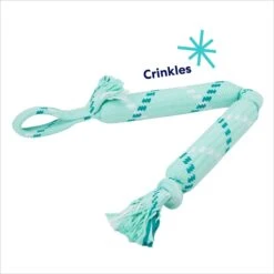 Frisco Double Fun Rope Crinkle Fetch Dog Toy -Pet Store 242137 PT2. AC SS1800 V1695748414