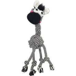 New Release 21 Frisco Zebra Rope Squeaky Dog Toy