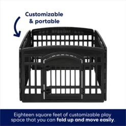 Frisco 4-Panel Dog Exercise Playpen With Door, 24-in -Pet Store 244546 PT4. AC SS1800 V1603407098