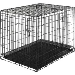 Frisco Heavy Duty All-in-1 Multi-Stage 3 Door Collapsible Wire Dog Crate -Pet Store 247915 PT7. AC SS1800 V1611872185