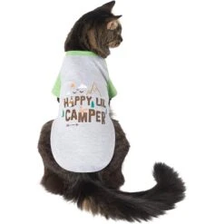 Frisco Happy Lil' Camper Dog & Cat T-Shirt -Pet Store 248789 PT2. AC SS1800 V1644959832