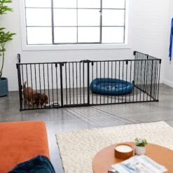 Frisco Steel 8-Panel Configurable Dog Gate & Playpen -Pet Store 250603 PT4. AC SS1800 V1615987643
