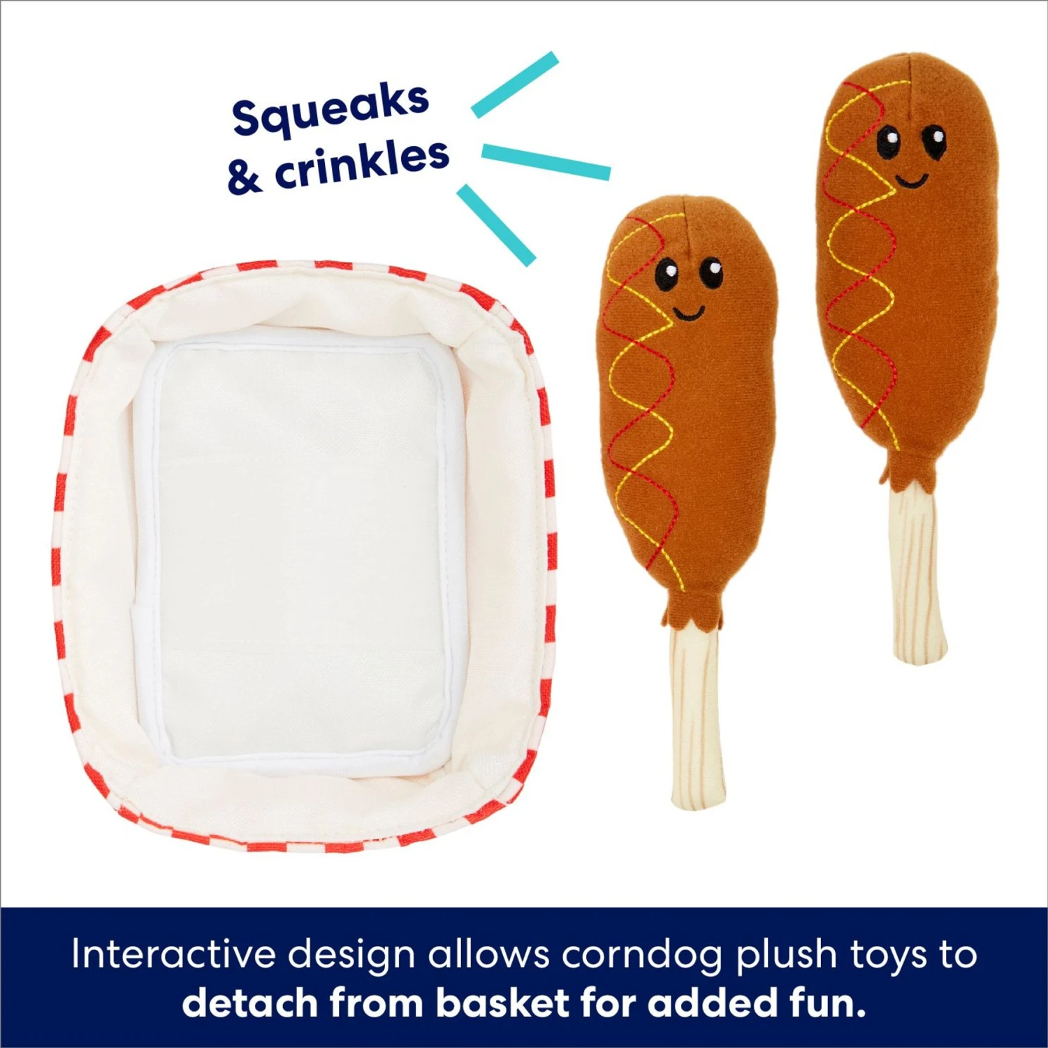 Frisco Corndog Interactive Plush Squeaky Dog Toy Frisco Corndog Interactive Plush Squeaky Dog Toy -Pet Store 252746 PT2. AC SS1800 V1695760990