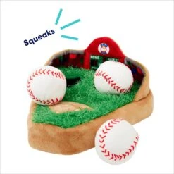 Frisco Baseball Hide & Seek Puzzle Plush Squeaky Dog Toy -Pet Store 252758 PT3. AC SS1800 V1695760895