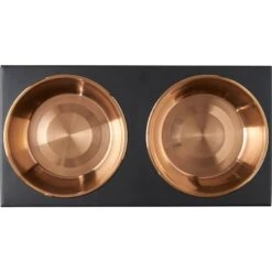 Frisco Copper Stainless Steel Elevated Foldable Double Dog & Cat Bowls 6 Frisco Copper Stainless Steel Elevated Foldable Double Dog & Cat Bowls -Pet Store 253060 PT4. AC SS1800 V1616595727