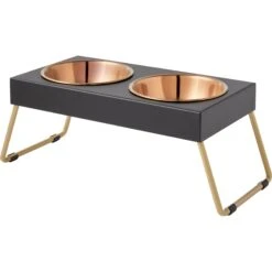 Frisco Copper Stainless Steel Elevated Foldable Double Dog & Cat Bowls 8 Frisco Copper Stainless Steel Elevated Foldable Double Dog & Cat Bowls -Pet Store 253060 PT6. AC SS1800 V1616595426