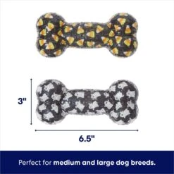 Frisco Halloween Candy Corn & Ghosts TPR Bone Squeaky Dog Toy, 2 Count -Pet Store 270529 PT1. AC SS1800 V1689878436