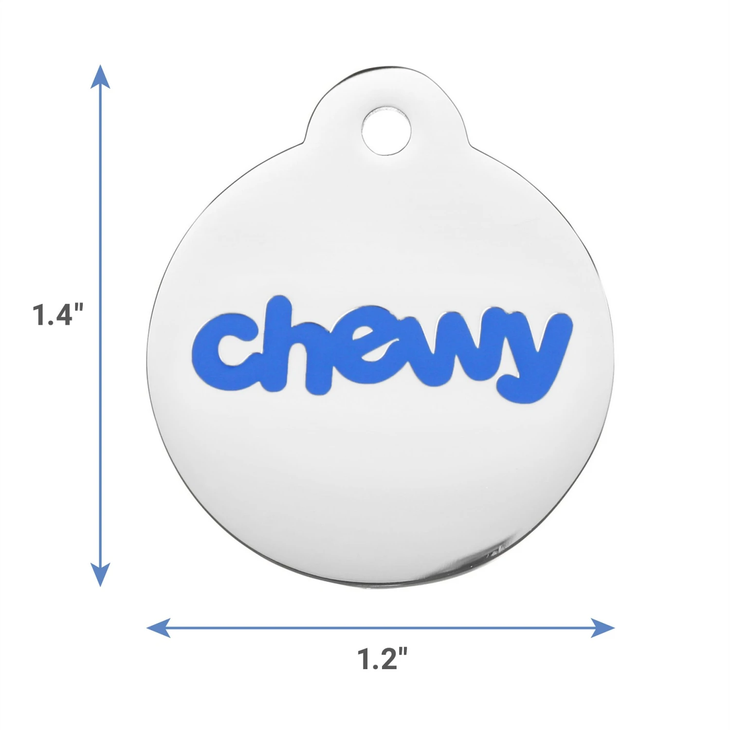 Frisco Chewy Stainless Steel Personalized Dog & Cat ID Tag with Enamel Infill, Round Frisco Chewy Stainless Steel Personalized Dog & Cat ID Tag With Enamel Infill, Round -Pet Store 281947 PT1. AC SS1800 V1623338864