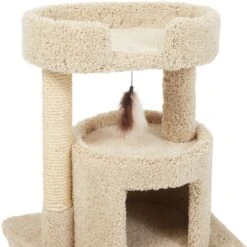 Frisco 27-in Real Carpet Cat Tree With Condo And Oval Perch 4 Frisco 27-in Real Carpet Cat Tree With Condo And Oval Perch -Pet Store 282747 PT3. AC SS1800 V1621949602