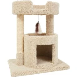 Frisco 27-in Real Carpet Cat Tree With Condo And Oval Perch 5 Frisco 27-in Real Carpet Cat Tree With Condo And Oval Perch -Pet Store 282747 PT4. AC SS1800 V1621948719
