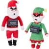 Frisco Holiday Bad Santa & Elf Plush Squeaky Dog Toy -Pet Store 287223 MAIN. AC SS1800 V1632775375