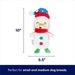 Frisco Holiday Santa & Snowman Reversible Plush Squeaky Dog Toy -Pet Store 287263 PT1. AC SS1800 V1694814425