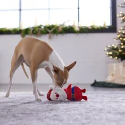 Frisco Holiday Santa & Snowman Reversible Plush Squeaky Dog Toy -Pet Store 287263 PT3. AC SS1800 V1632775712