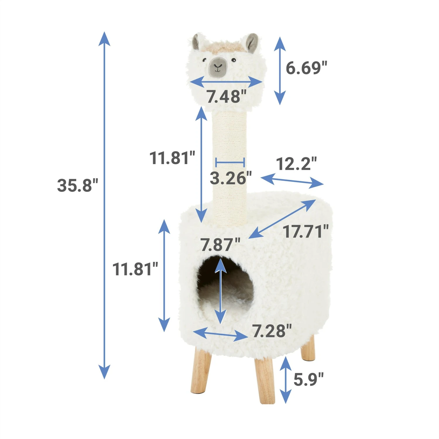 Frisco Animal Series Cat Condo, Llama Frisco Animal Series Cat Condo, Llama -Pet Store 289340 PT1. AC SS1800 V1631047416