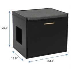 Frisco Drop Down Door Bench Cat Litter Box Cover -Pet Store 322629 PT2. AC SS1800 V1653488860