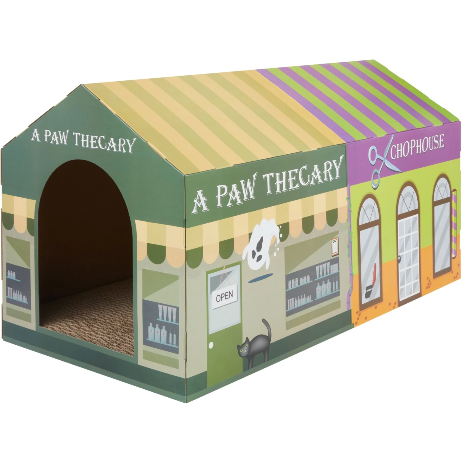 Frisco Halloween A-Paw-Thecary & Chop House Cardboard Cat House with Catnip Frisco Halloween A-Paw-Thecary & Chop House Cardboard Cat House With Catnip -Pet Store 344002 MAIN. AC SS1800 V1657657029