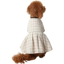 Frisco Tweed Weave Ruffle Skirt Dog & Cat Dress -Pet Store 353649 PT2. AC SS1800 V1659008241