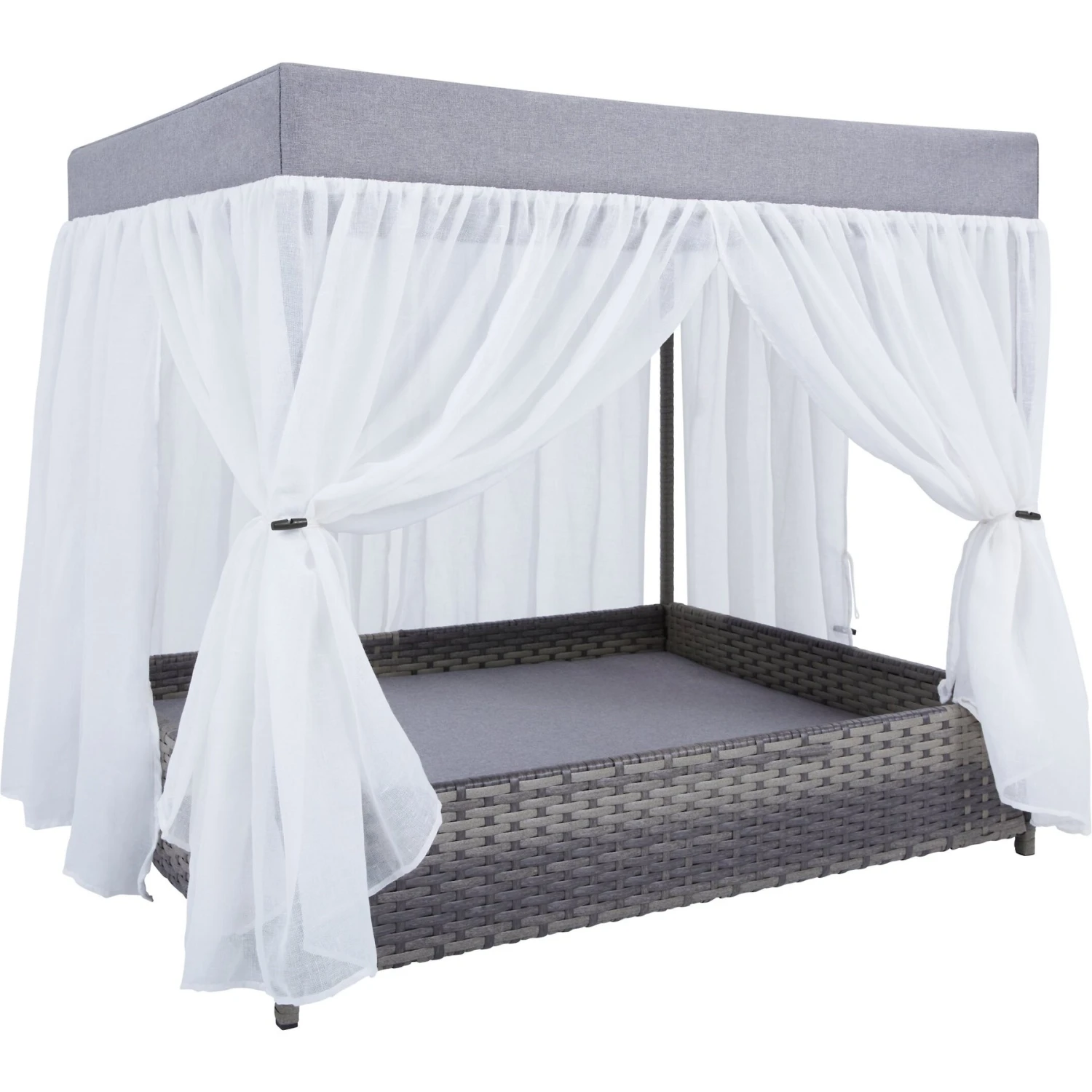 Frisco Outdoor Wicker Canopy Dog Bed Frisco Outdoor Wicker Canopy Dog Bed -Pet Store 356071 PT2. AC SS1800 V1651003892