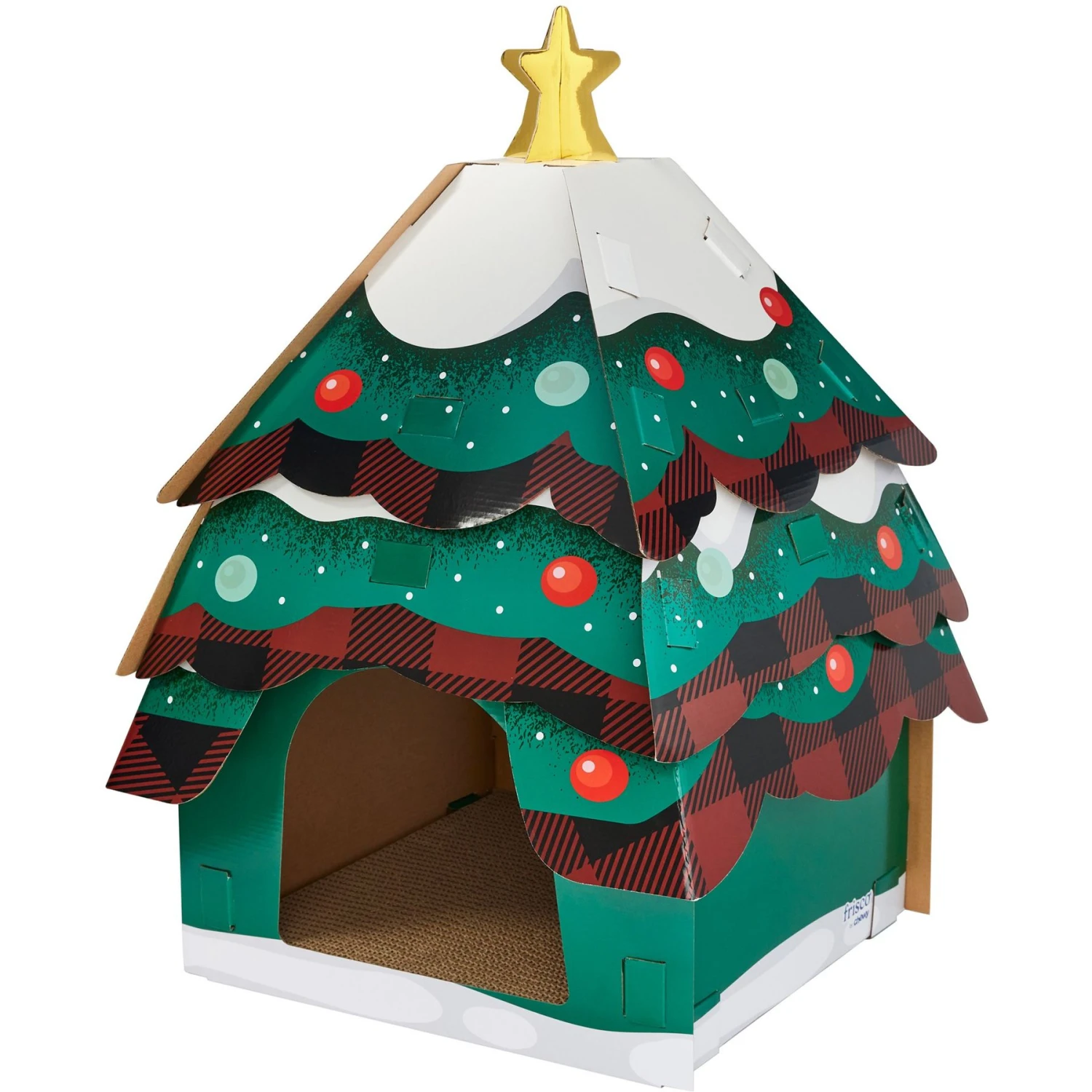 Frisco Holiday Christmas Tree Cardboard Cat House Frisco Holiday Christmas Tree Cardboard Cat House -Pet Store 360879 MAIN. AC SS1800 V1694813159