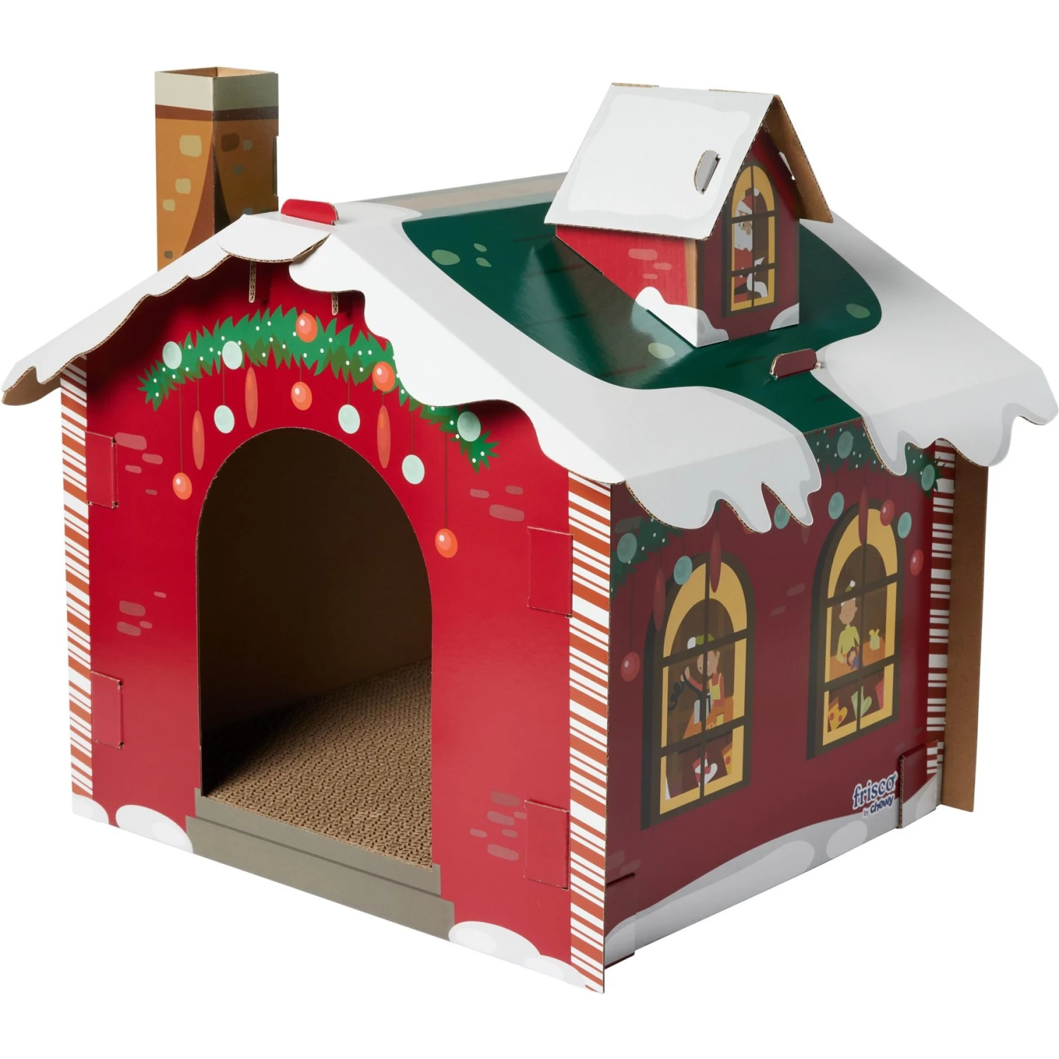 Frisco Holiday Santa's Workshop Cardboard Cat House Frisco Holiday Santa's Workshop Cardboard Cat House -Pet Store 360881 MAIN. AC SS1800 V1694813158